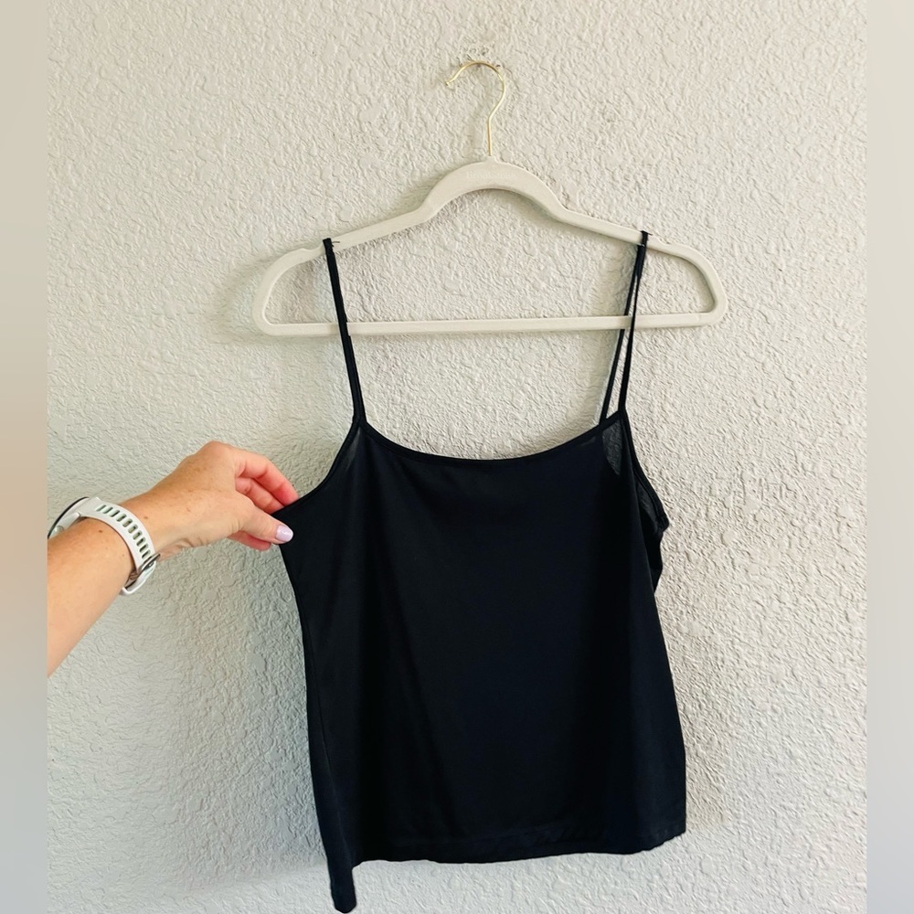 Vintage liz Claiborne Little Black Strappy Tank Top